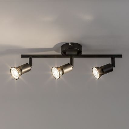 Rabalux - Spot 3xGU10/25W/230V negru