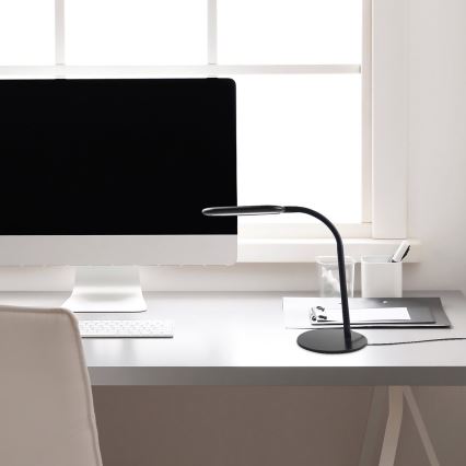 Rabalux - Lampă de birou LED cu touch reglabilă, LED/10W/230V, 3000-6000K, neagră