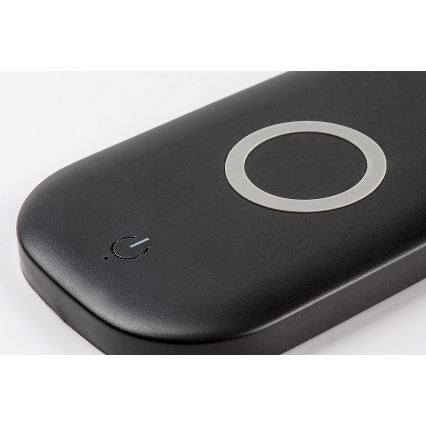 Rabalux - Lampă de birou LED cu touch, reglabilă, cu încărcare wireless LED/5W/5V 2700-6000K negru