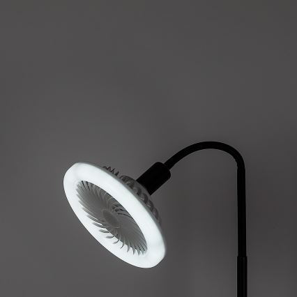 Rabalux - Lampă LED de podea dimabilă cu ventilator, diametru 30 cm, 1xE27/16W/230V, 3000-6500K + telecomandă