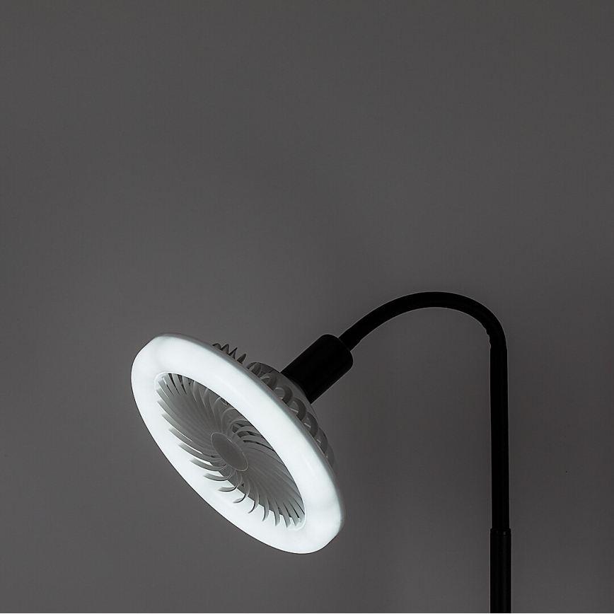 Rabalux - Lampă LED de podea dimabilă cu ventilator, diametru 30 cm, 1xE27/16W/230V, 3000-6500K + telecomandă