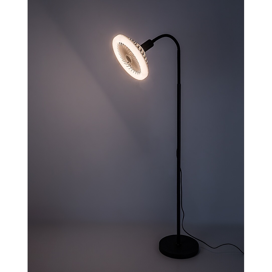 Rabalux - Lampă LED de podea dimabilă cu ventilator, diametru 30 cm, 1xE27/16W/230V, 3000-6500K + telecomandă