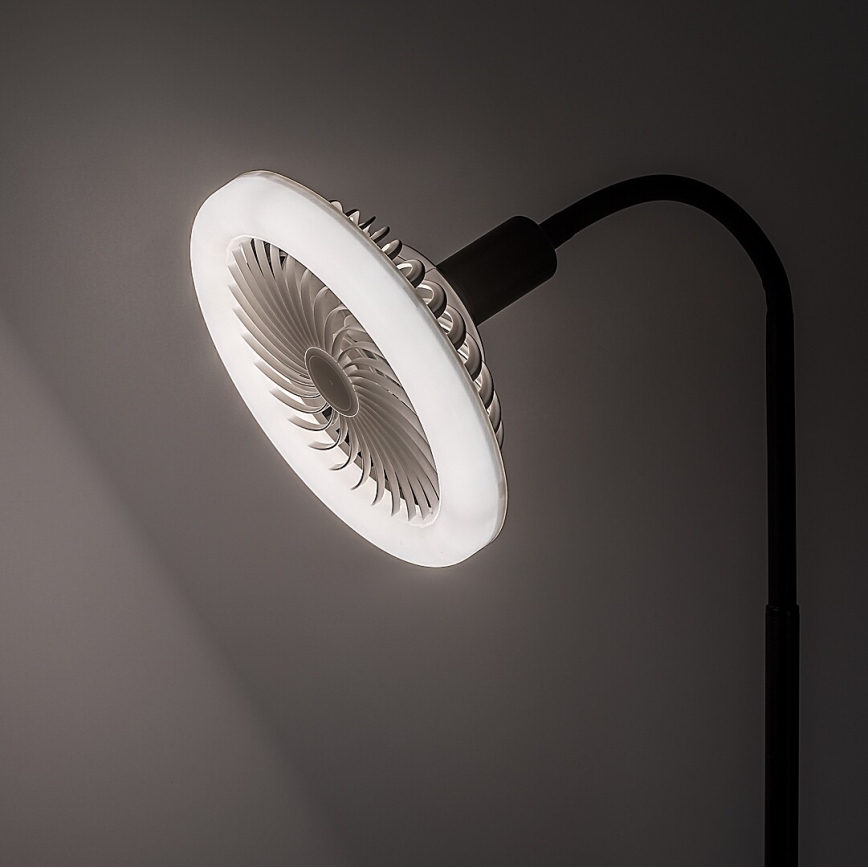 Rabalux - Lampă LED de podea dimabilă cu ventilator, diametru 30 cm, 1xE27/16W/230V, 3000-6500K + telecomandă