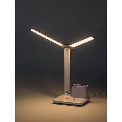 Rabalux - Lampă de birou LED tactilă, reglabilă, 5W/5V, 3000/4000/6500K