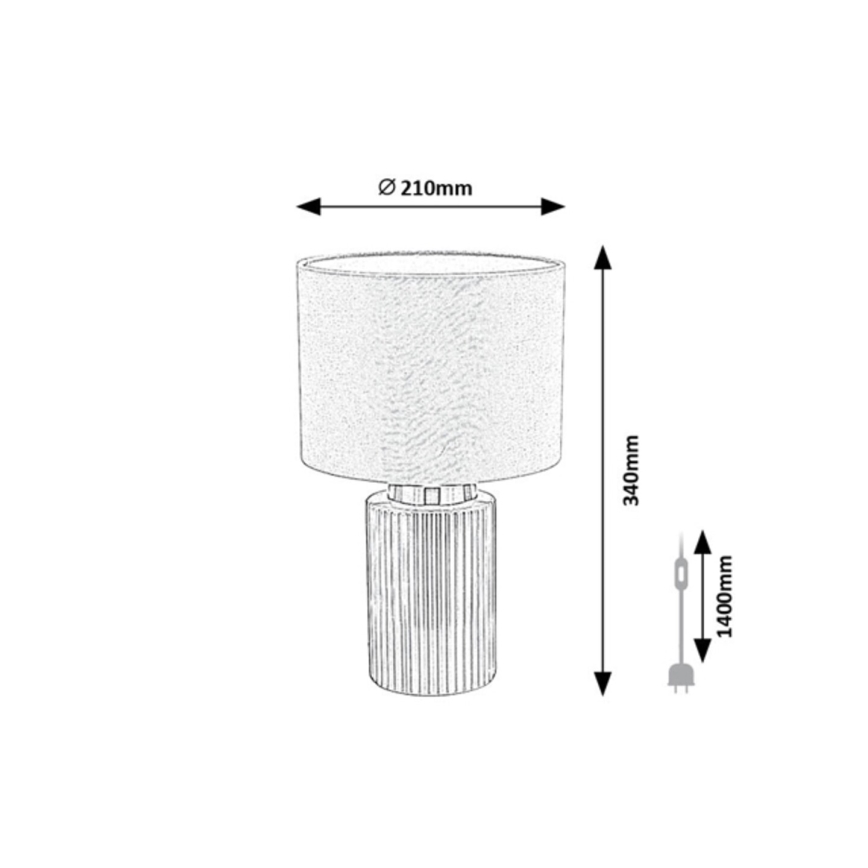 Rabalux - Lampă de birou 1xE14/40W/230V gri