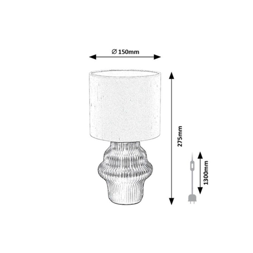 Rabalux - Lampă de masă 1xE14/40W/230V, neagră
