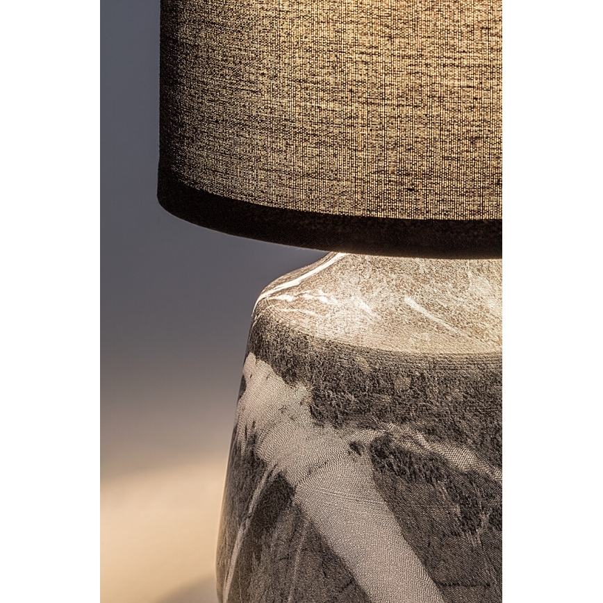 Rabalux - Lampă de masă 1xE14/40W/230V, neagră, decor marmură