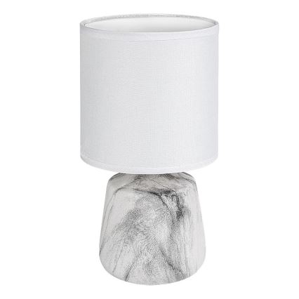 Rabalux - Lampă de masă 1xE14/40W/230V, albă, cu decor marmură