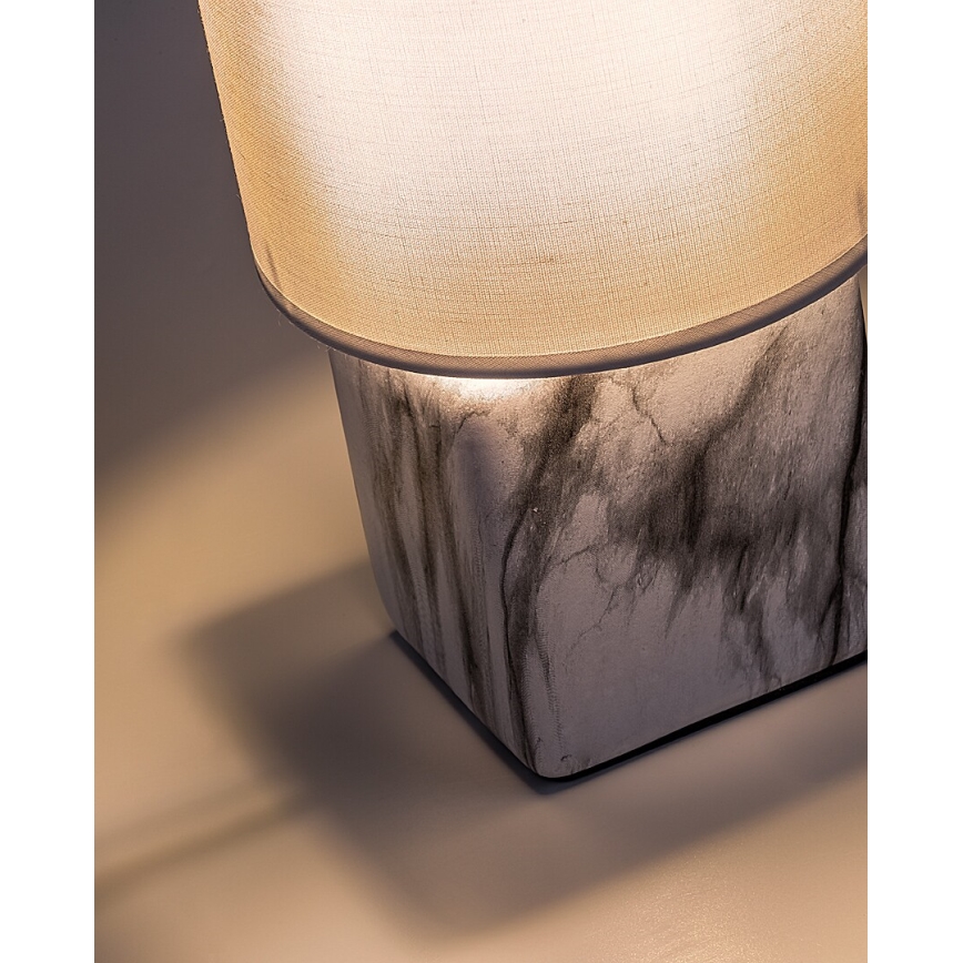 Rabalux - Lampă de masă 1xE14/40W/230V albă/decor de marmură