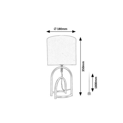 Rabalux - Lampă de masă 1xE14/25W/230V