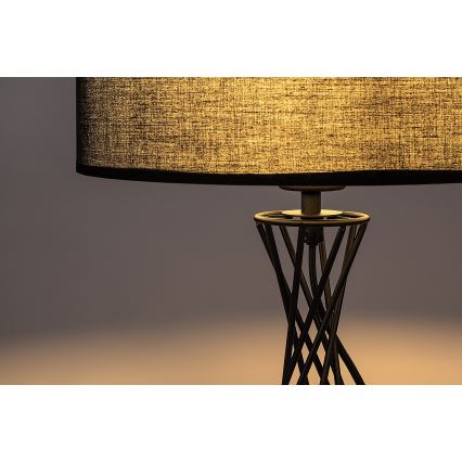 Rabalux - Lampă de masă, 1x E27/40W/230V, neagră