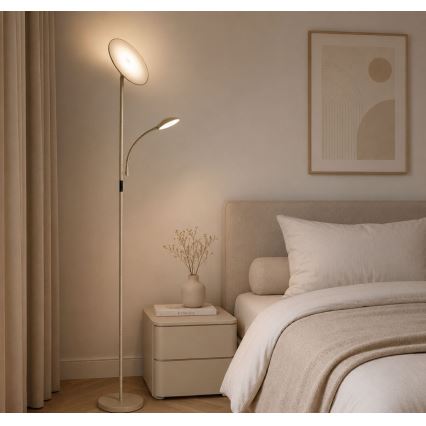 Rabalux - LED Lampă de podea dimerizabilă LED/23W/230V 3000/4200/6500 bej