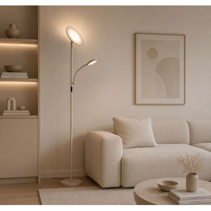 Rabalux - LED Lampă de podea dimerizabilă LED/23W/230V 3000/4200/6500 bej