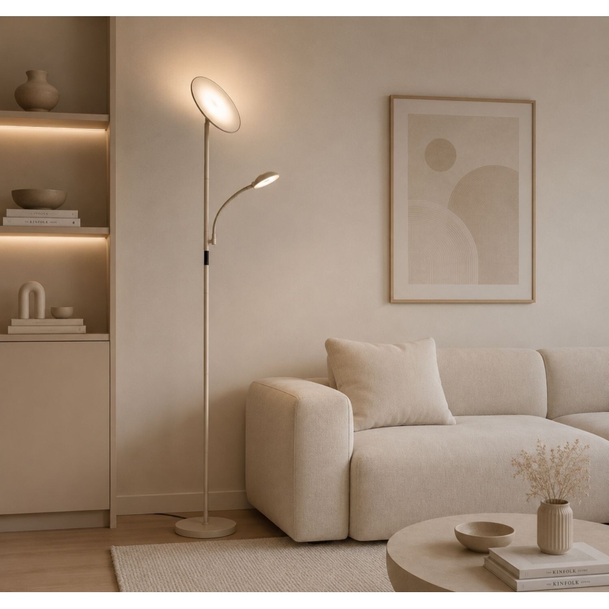 Rabalux - LED Lampă de podea dimerizabilă LED/23W/230V 3000/4200/6500 bej