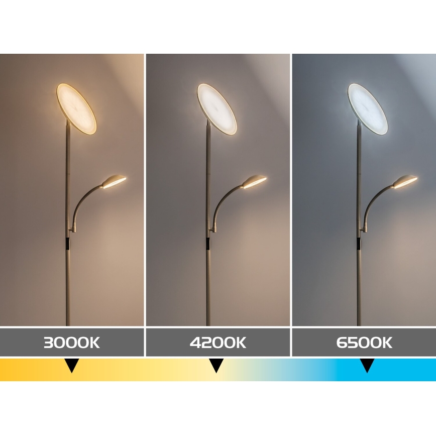 Rabalux - LED Lampă de podea dimerizabilă LED/23W/230V 3000/4200/6500 bej