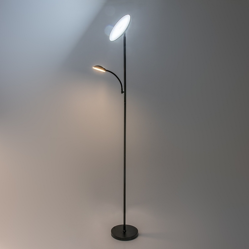Rabalux - LED Lampă de podea reglabilă LED/23W/230V 3000/4200/6500 neagră