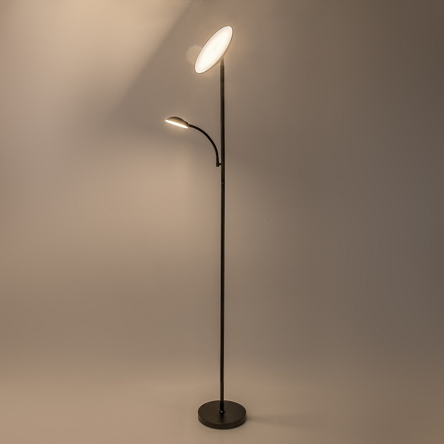 Rabalux - LED Lampă de podea reglabilă LED/23W/230V 3000/4200/6500 neagră