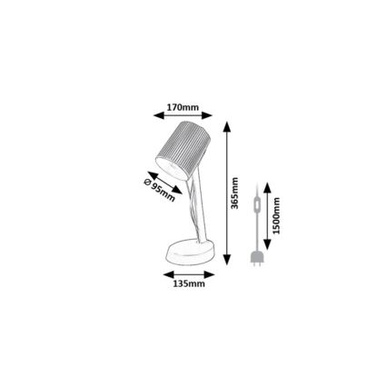 Rabalux - Lampă de masă 1xE14/11W/230V bej