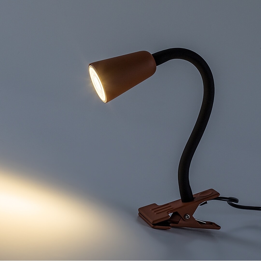 Rabalux - Lampă de birou cu clemă 1xGU10/7W/230V portocalie