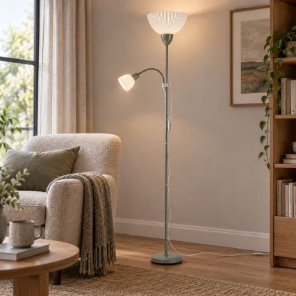 Rabalux - Lampă de podea 1xE27/60W/230V + 1xE14/25W, verde