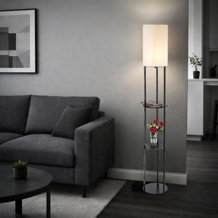 Rabalux - Lampă de podea cu polițe 1xE27/40W/230V, neagră