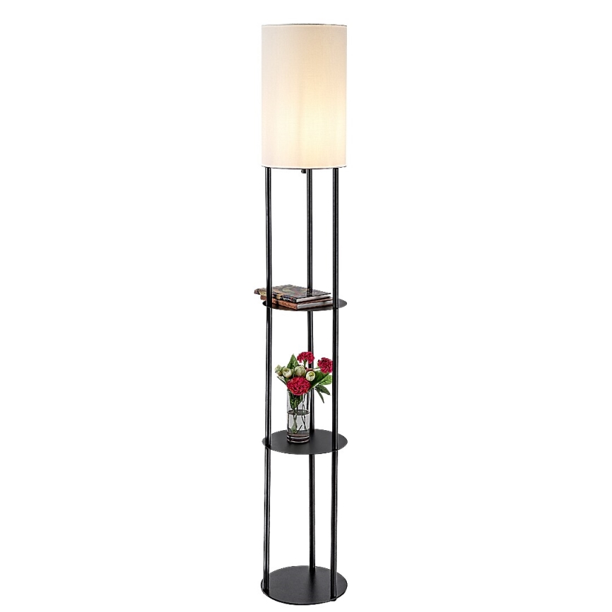 Rabalux - Lampă de podea cu polițe 1xE27/40W/230V, neagră