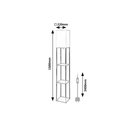 Rabalux - Lampă de podea cu polițe 1xE27/40W/230V bej