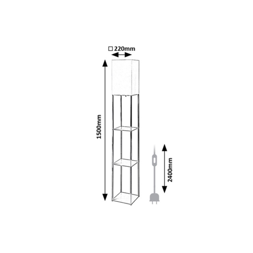 Rabalux - Lampă de podea cu polițe 1xE27/40W/230V bej