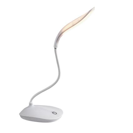 Rabalux - Lampă de birou LED flexibilă cu reglare a intensității, LED/2W/5V, albă