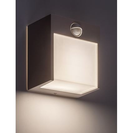 Rabalux - Aplica LED de exterior cu senzor LED/12W/230V alb IP44