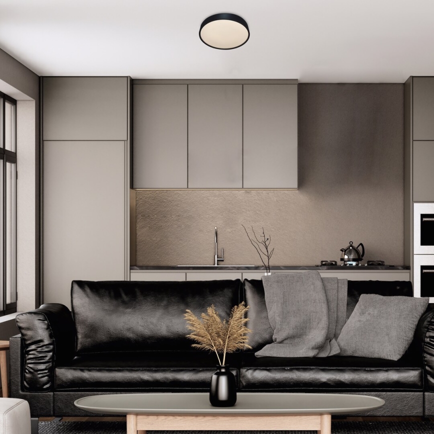 Rabalux - Plafonieră LED LED/18W/230V IP44 4000K diametru 28 cm negru