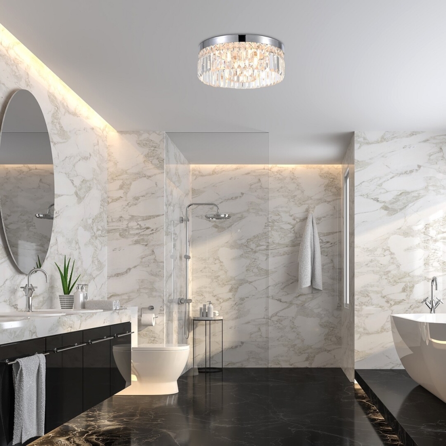 Rabalux - Plafonieră de baie, 6 x G9, 28 W, 230 V, IP44, Ø 35 cm