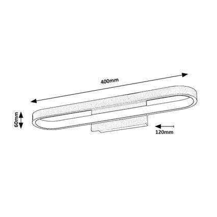 Rabalux - Lumină LED pentru oglindă de baie, 15W/230V, IP44, 40 cm
