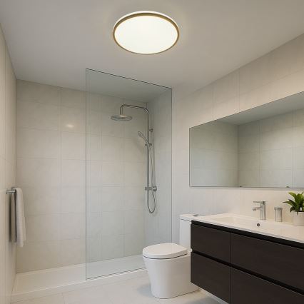 Rabalux - Plafonieră LED pentru baie, 18 W, 230 V, IP44, Ø 34 cm