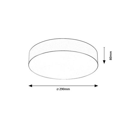 Rabalux - Plafonieră pentru exterior, 2xE27/9W/230V, Ø 29 cm, IP43, bej