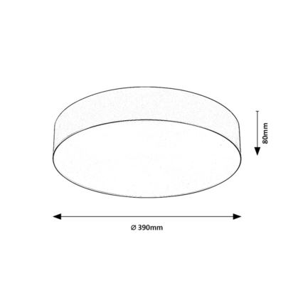 Rabalux - Plafonieră de exterior 3x E27/9W/230V Ø 39 cm IP43 bej