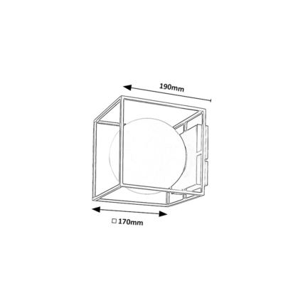 Rabalux - Aplica de perete pentru exterior 1xE14/15W/230V IP44, aurie