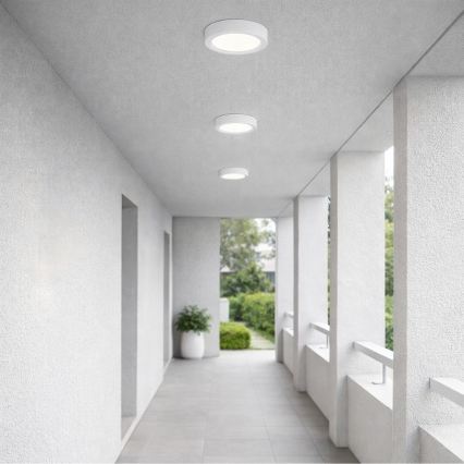 Rabalux - Lampă de tavan pentru baie cu LED, 24W/230V, Ø 22 cm, IP44, albă