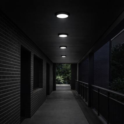 Rabalux - Plafonieră LED pentru baie, 24W/230V, Ø 22 cm, IP44, negru