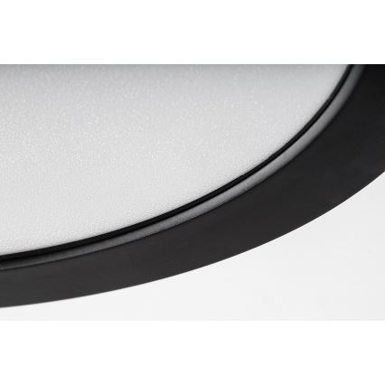 Rabalux - Plafonieră LED pentru baie, 24W/230V, Ø 22 cm, IP44, negru