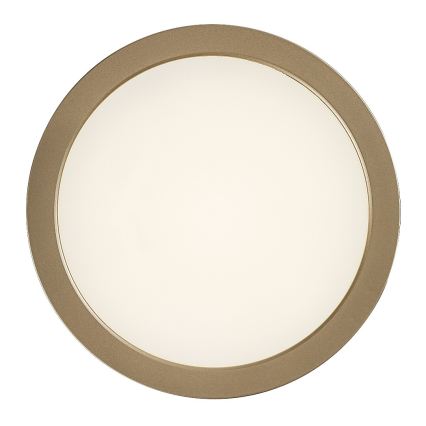 Rabalux - Plafonieră LED pentru baie, 24 W, 230 V, Ø 22 cm, IP44, auriu
