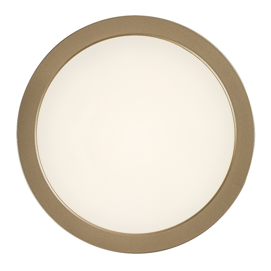 Rabalux - Plafonieră LED pentru baie, 24 W, 230 V, Ø 22 cm, IP44, auriu