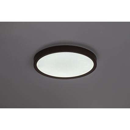 Rabalux - Plafonieră LED pentru baie LED/18W/230V 3000/4000/6000K Ø 29 cm IP44 maro