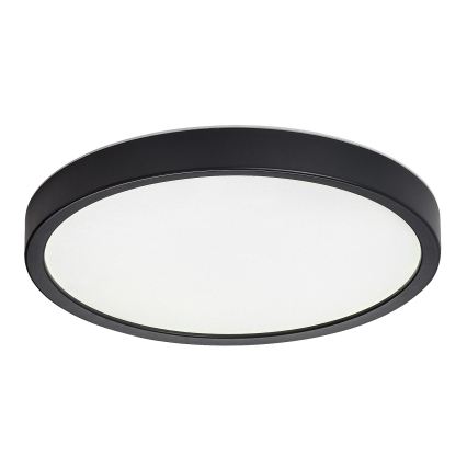 Rabalux - Plafonieră LED pentru baie, 18W/230V, 3000/4000/6000K, Ø 29 cm, IP44, neagră
