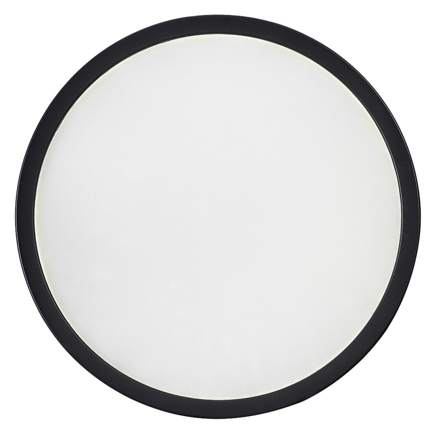 Rabalux - Plafonieră LED pentru baie, 18W/230V, 3000/4000/6000K, Ø 29 cm, IP44, neagră