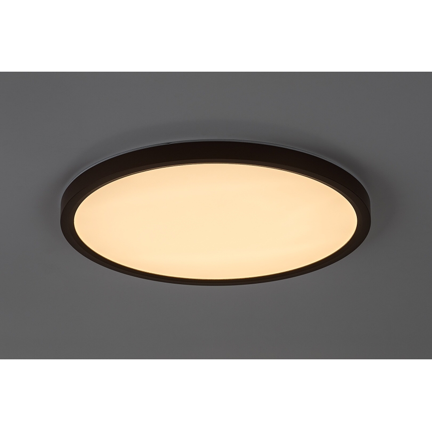 Rabalux - Plafonieră LED pentru baie, 24W, 230V, 3000/4000/6000K, Ø 40 cm, IP44, maro
