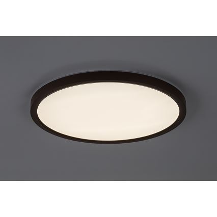 Rabalux - Plafonieră LED pentru baie, 24W, 230V, 3000/4000/6000K, Ø 40 cm, IP44, maro