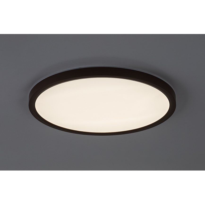 Rabalux - Plafonieră LED pentru baie, 24W, 230V, 3000/4000/6000K, Ø 40 cm, IP44, maro