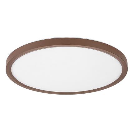 Rabalux - Plafonieră LED pentru baie, 24W, 230V, 3000/4000/6000K, Ø 40 cm, IP44, maro