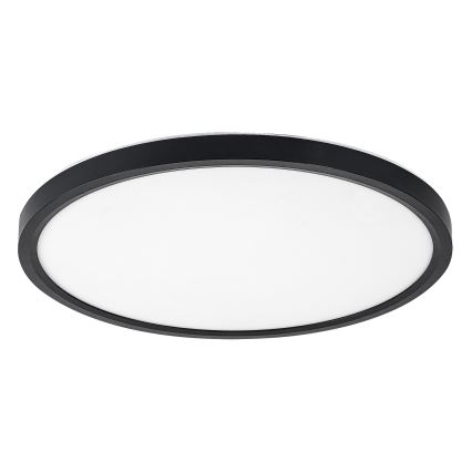 Rabalux - Plafonieră LED pentru baie, 24W/230V, 3000/4000/6000K, Ø 40 cm, IP44, negru